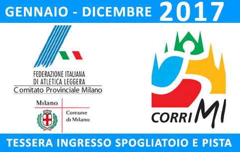CorriMi2017 tessera