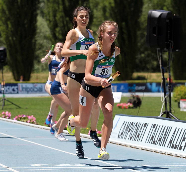 4x400 Riccardi Allievi Rieti2017 cambio Viganò Zeli