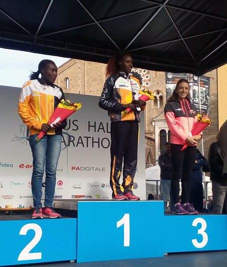 LODI Laus Half Marathon F 2017 podio