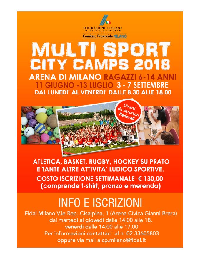Campus FidalMi 2018 Volantino