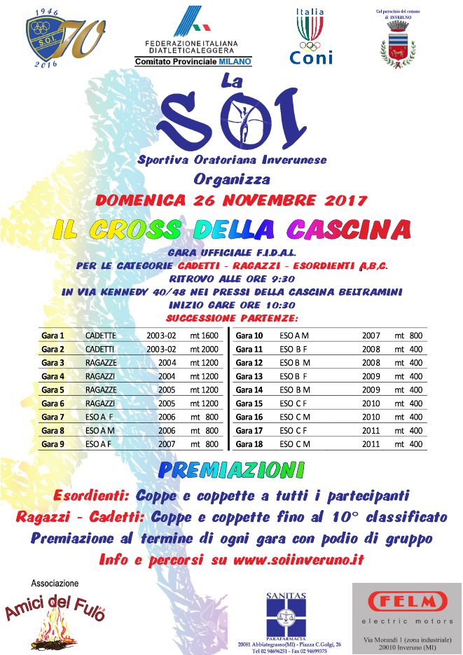 Inveruno MANIFESTO CORSA CAMPESTRE 2017