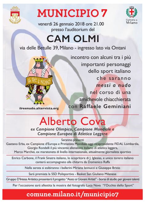 Re nudo Cova 26 gennaio