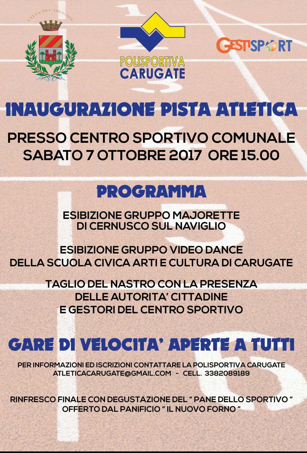 pista locandina carugate