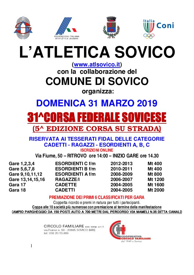 sovicese 2019volantino