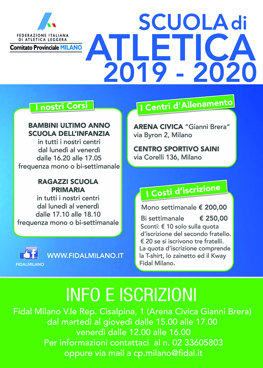 volantino corsi retro 2020